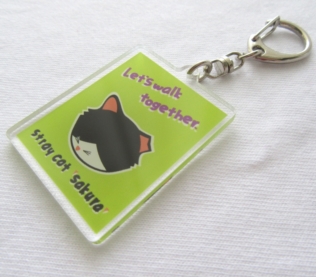 のら猫さくらキーホルダー【6】