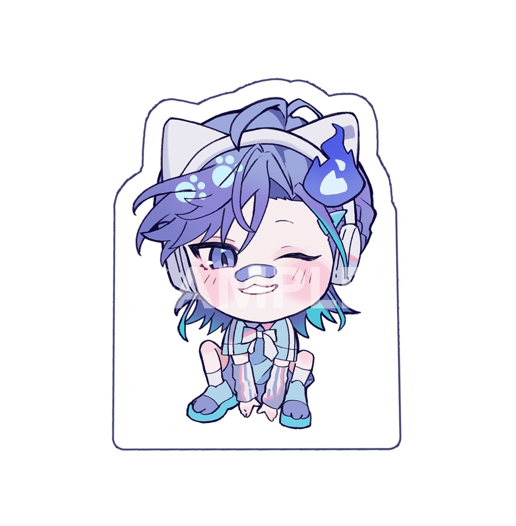 【非公式】にゃんこ自立アクスタ(奏手イヅル/律可/アステル・レダ/水無世燐央)