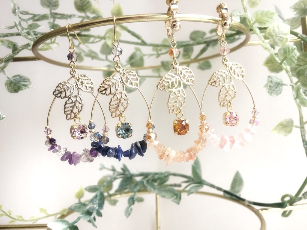宝石の森イヤリング・ピアス