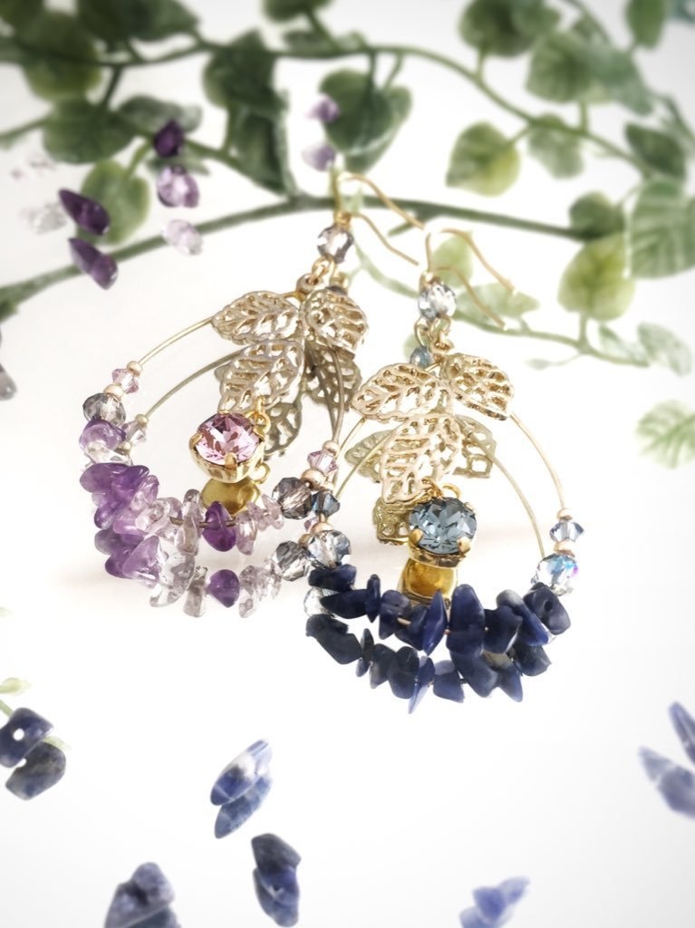 宝石の森イヤリング・ピアス