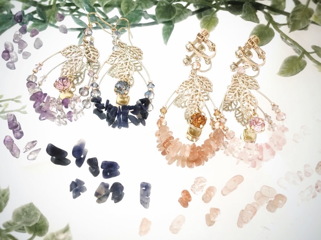 宝石の森イヤリング・ピアス