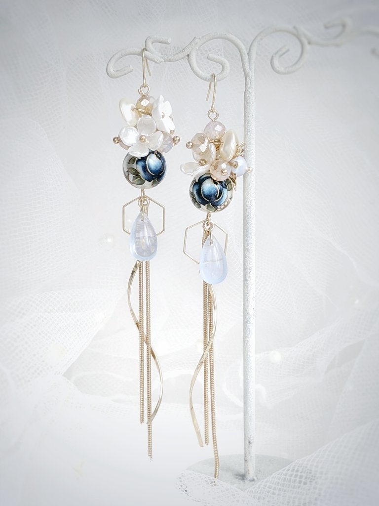 【原神】神里綾人 イメージアクセサリー ピアス/イヤリング