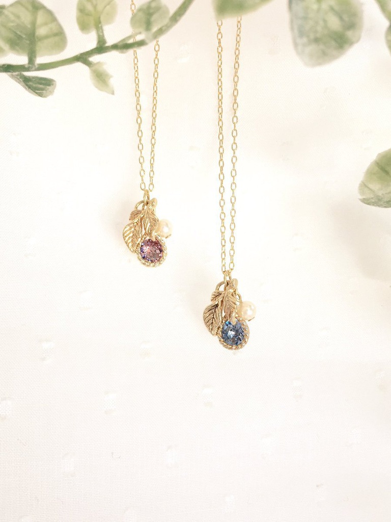 若葉の雫ネックレス