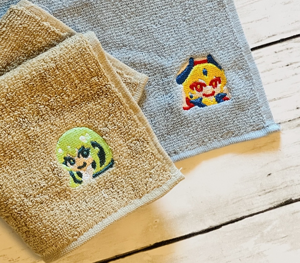 【終了】刺繍タオルハンカチ