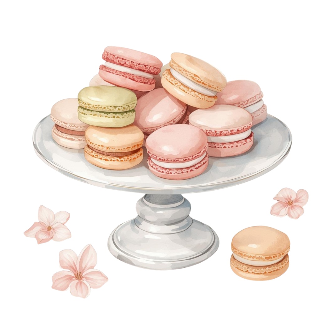 水彩ケーキシリーズ クリップアート16点セット(PNG)|Watercolor Cake Series Clipart