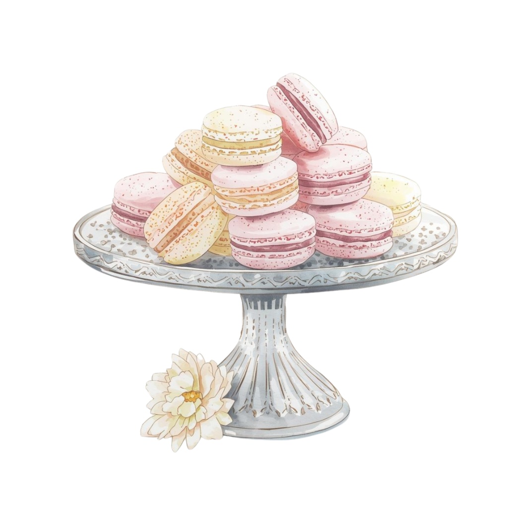 水彩ケーキシリーズ クリップアート16点セット(PNG)|Watercolor Cake Series Clipart