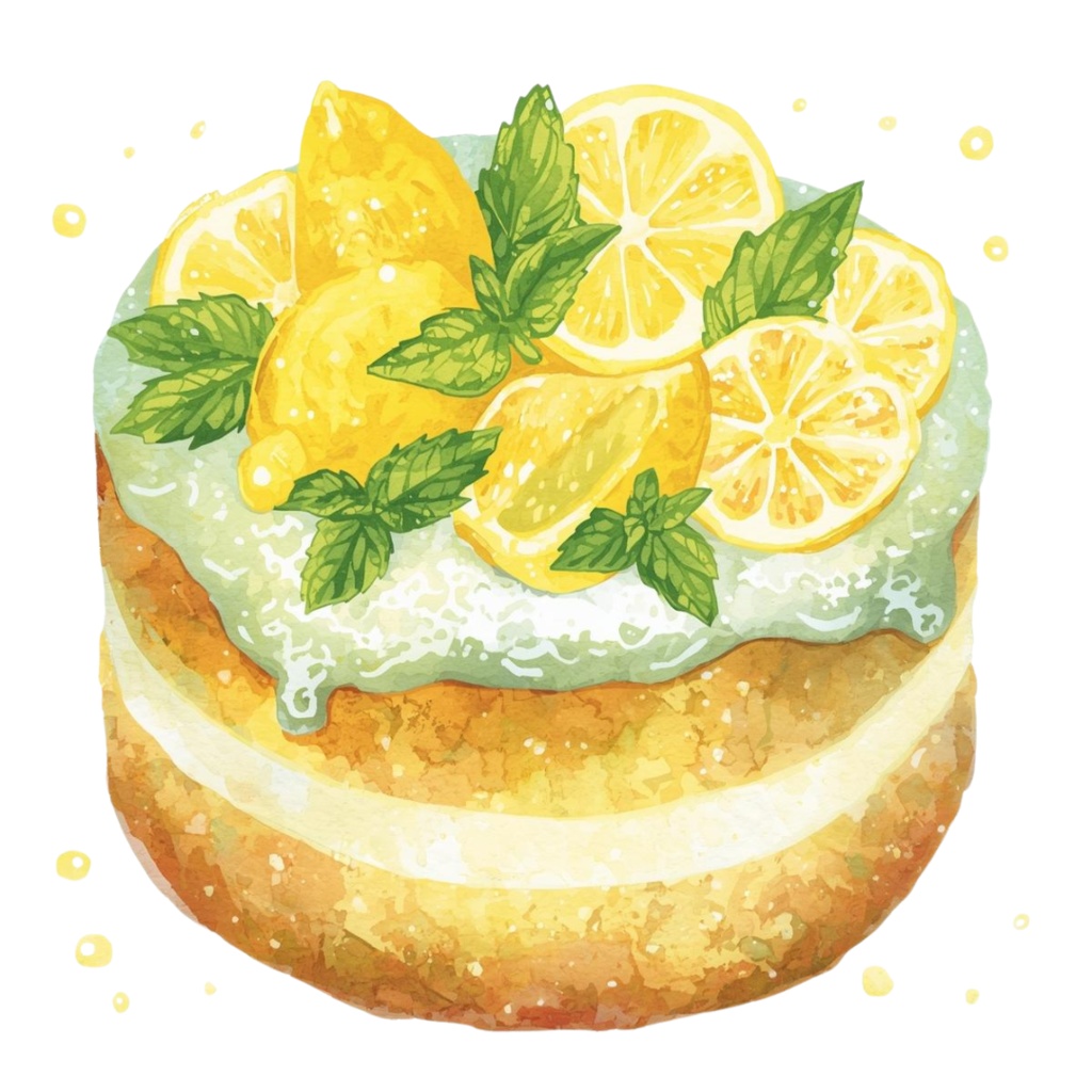 水彩ケーキシリーズ クリップアート16点セット(PNG)|Watercolor Cake Series Clipart