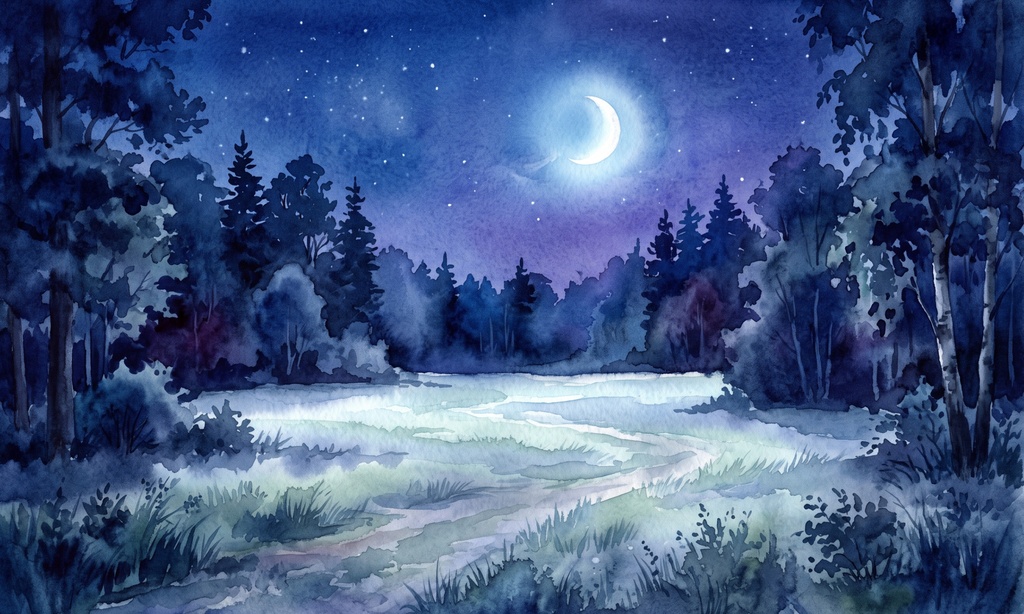 🌙 水彩・夜の森背景セット(TRPG向け)