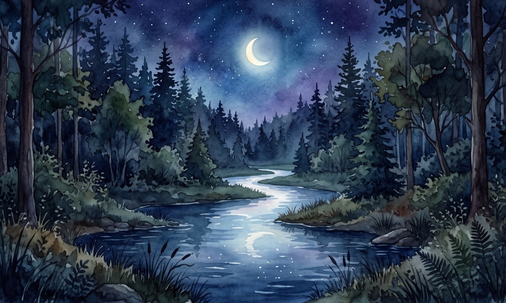 🌙 水彩・夜の森背景セット(TRPG向け)