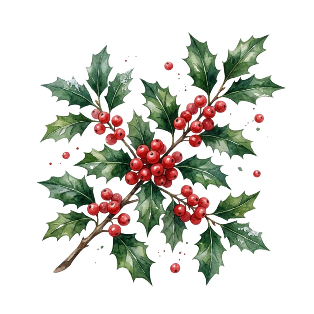 ❄️ 水彩・冬の花素材セット(背景透過PNG/18点)