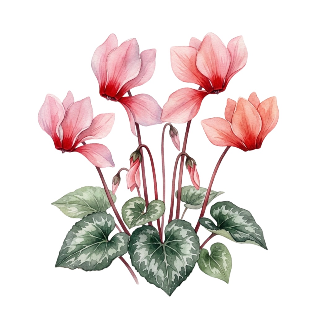❄️ 水彩・冬の花素材セット(背景透過PNG/18点)