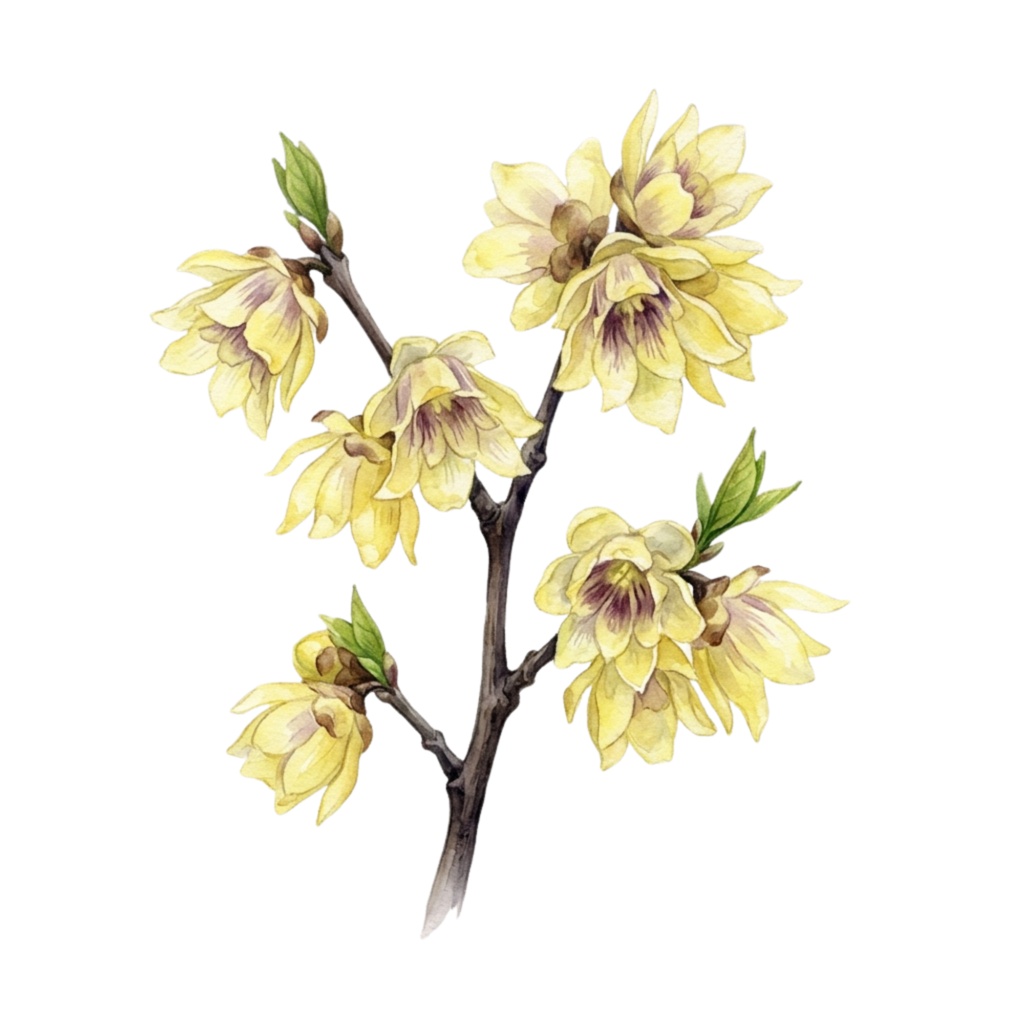❄️ 水彩・冬の花素材セット(背景透過PNG/18点)
