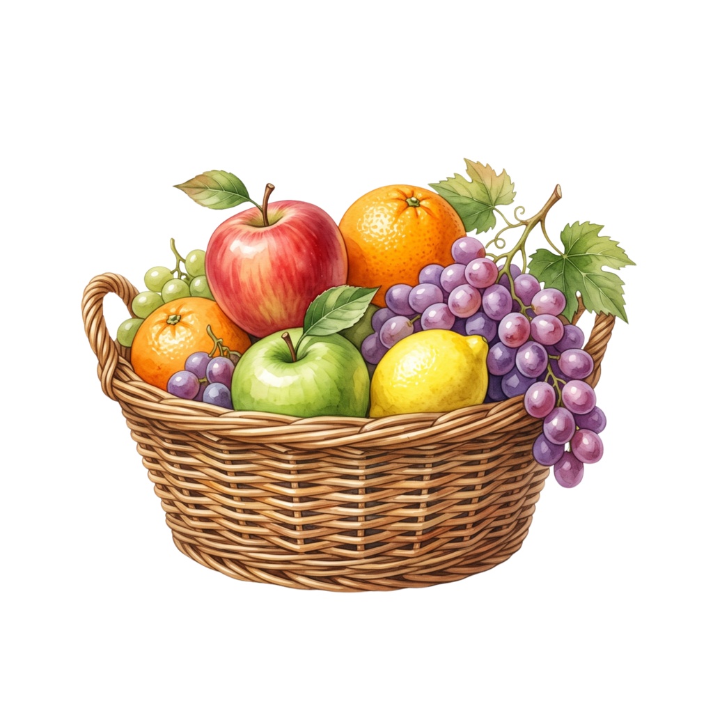 ð Watercolor Fruit Clipart Set â 12 PNG