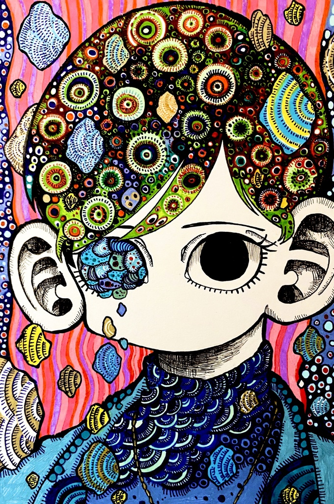 原画「あったかくしてね」