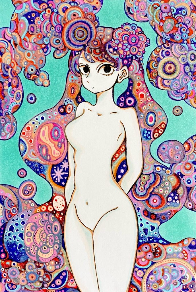 原画「大輪の花」