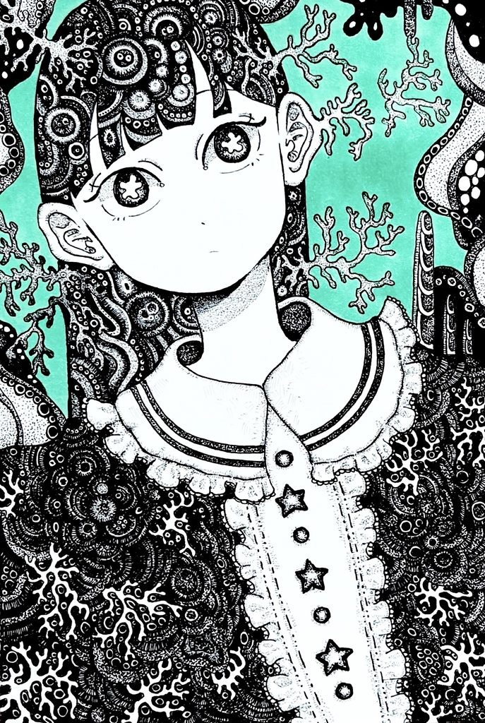 原画「私のなかに海は棲む」