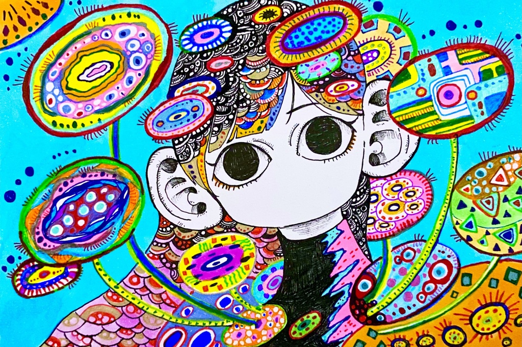原画「夢見る花よ」