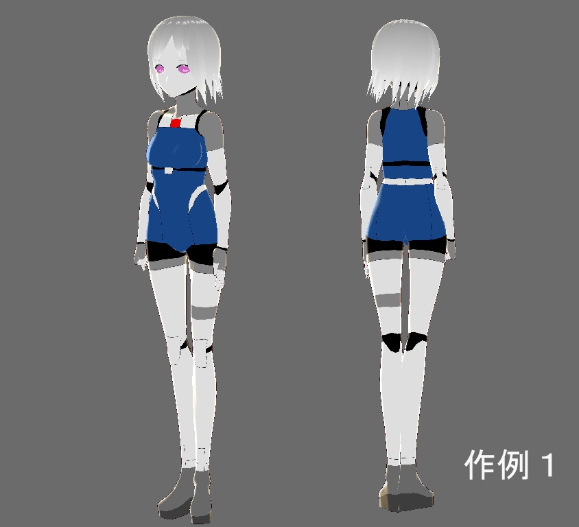 VRoid用アンドロイド風テクスチャ "アバタ・デ・コロラーレ"