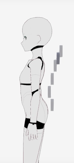 VRoid向けエクステンションパーツA