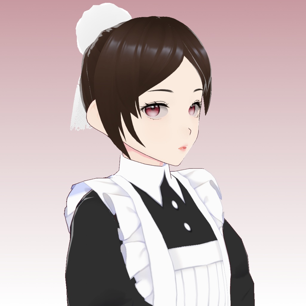 VRoid用フリルの髪飾り〔Cerasus/ケラスス〕