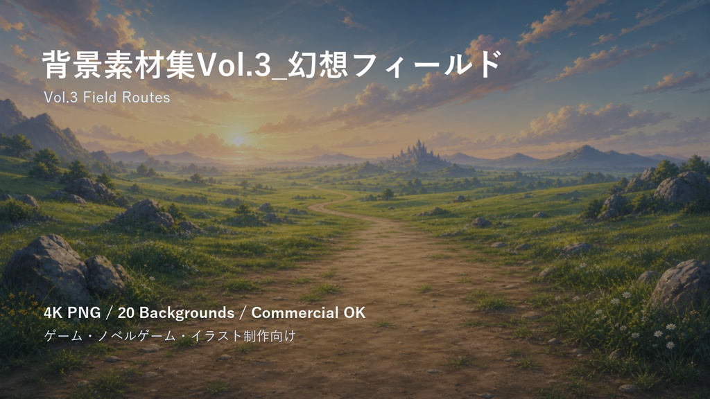背景素材集Vol.3_幻想フィールド Field Routes