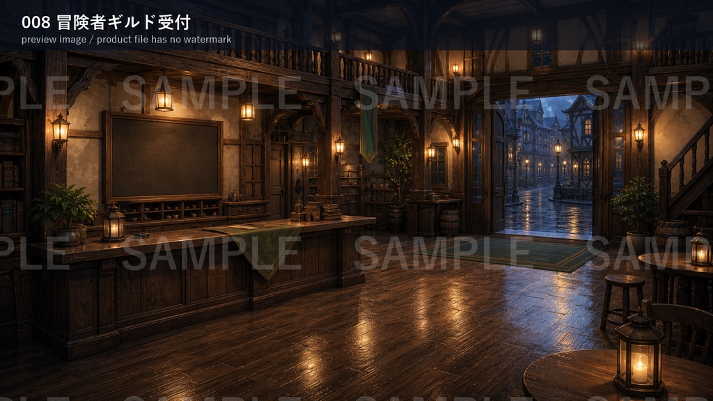 背景素材集Vol.4_幻想ショップ施設 Shops & Facilities