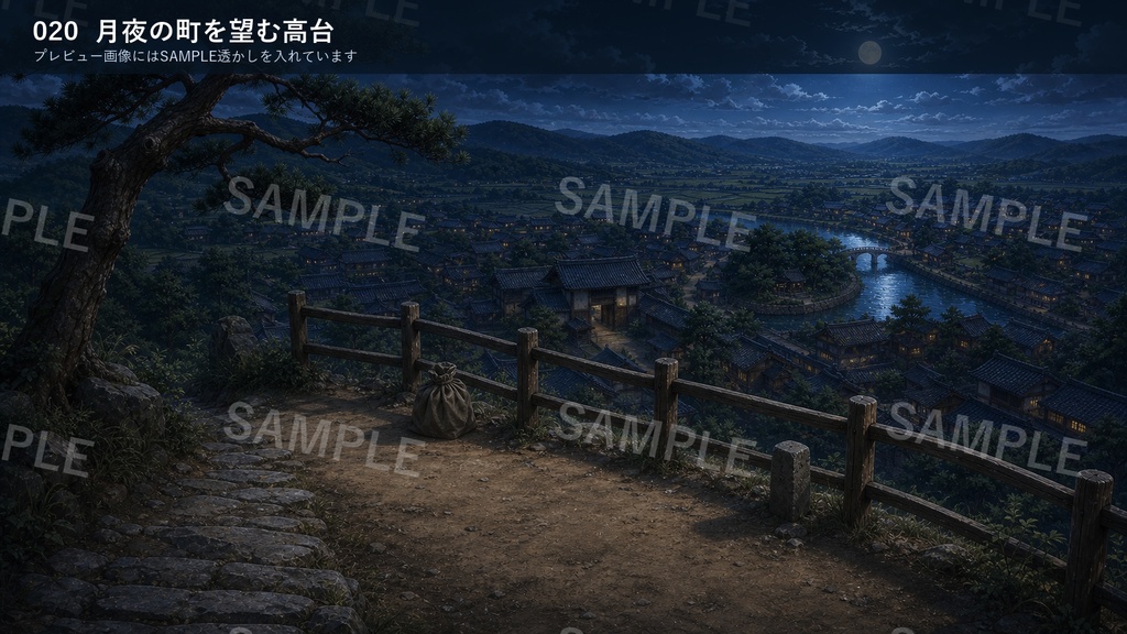 背景素材集Vol.9_和風幻想・町 | Japanese Fantasy Towns