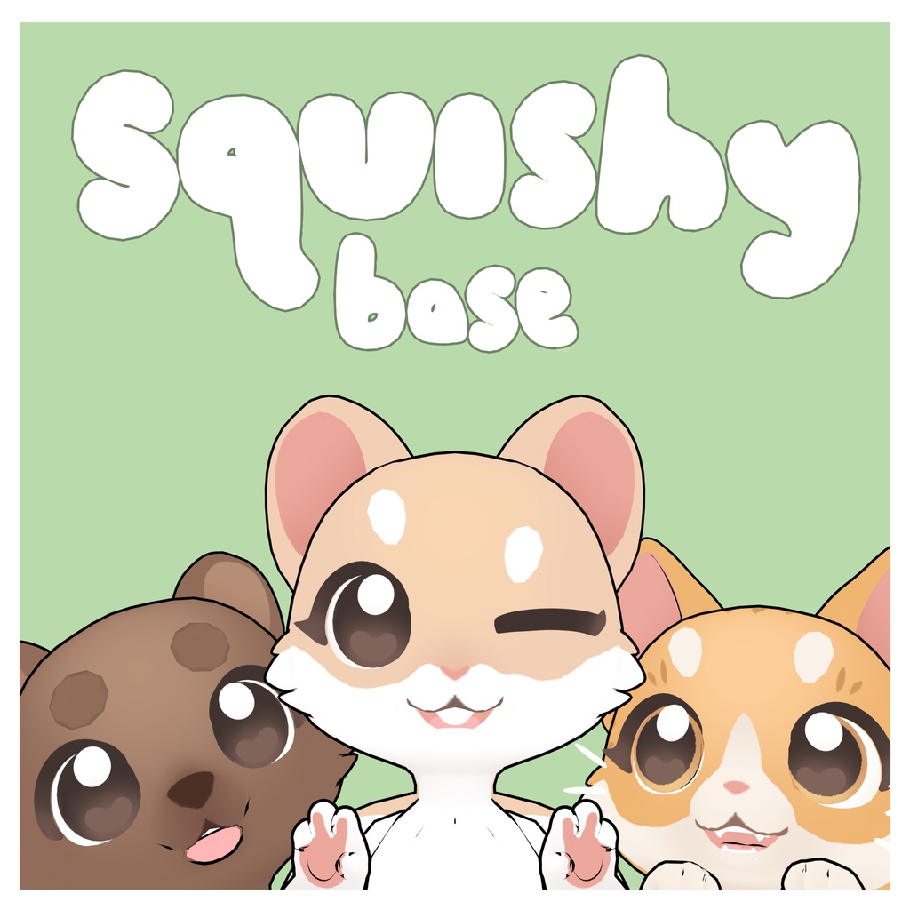 Squishy Base Chibi VRChat Furry Avatar