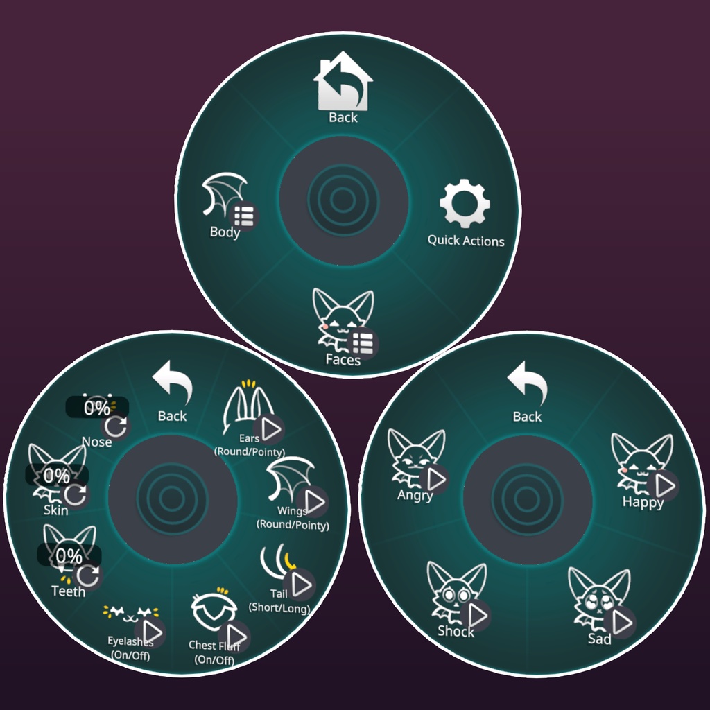 Bitty the Bat Chibi VRChat Kemono Avatar