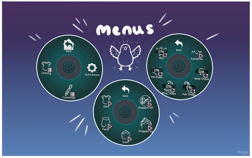 Chirrup Chibi/Kemono VRChat Bird Base Avatar