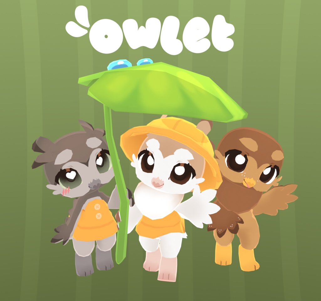 Owlet, Chibi/Kemono Furry Avian Owl Base VRChat Avatar