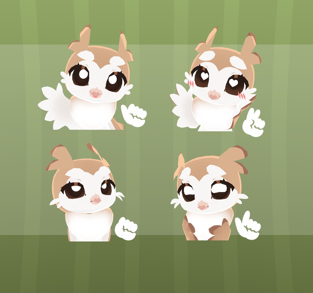 Owlet, Chibi/Kemono Furry Avian Owl Base VRChat Avatar