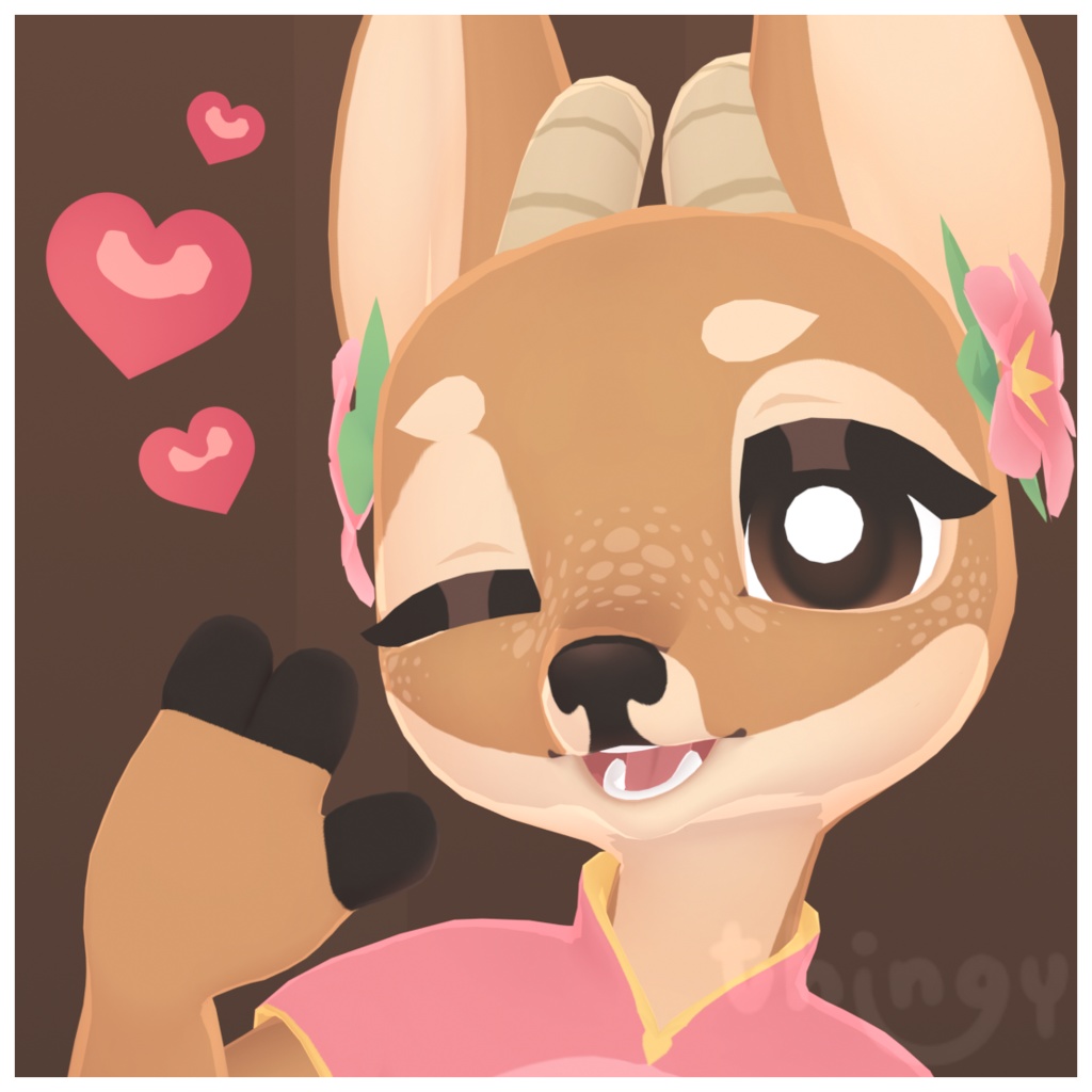 Deerilee, Kemono/Anime Deer/Doe Base VRChat Avatar (Quest Compatible) -  drawforfood - BOOTH