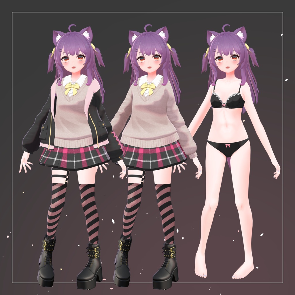 【オリジナル3Dモデル】ゆみりあ(Yumillia)