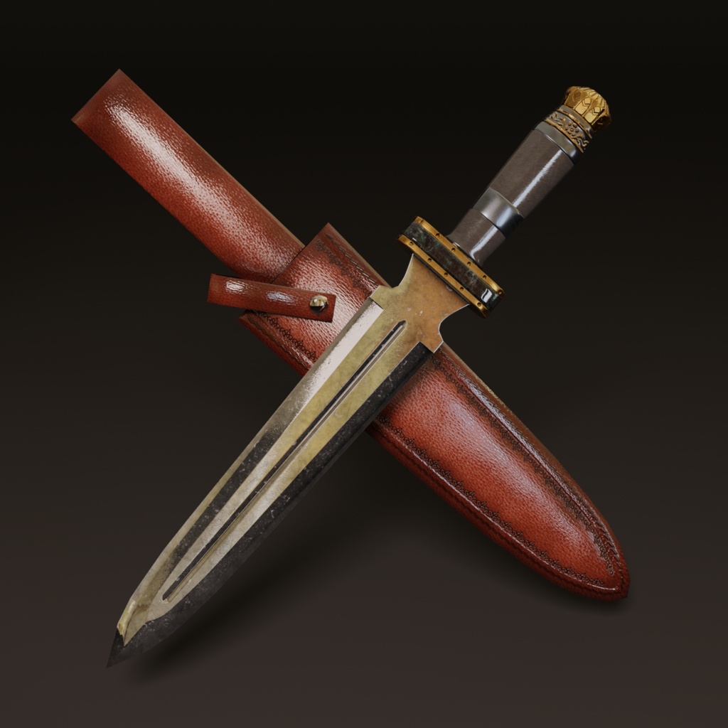【3Dモデル】Dagger Knife