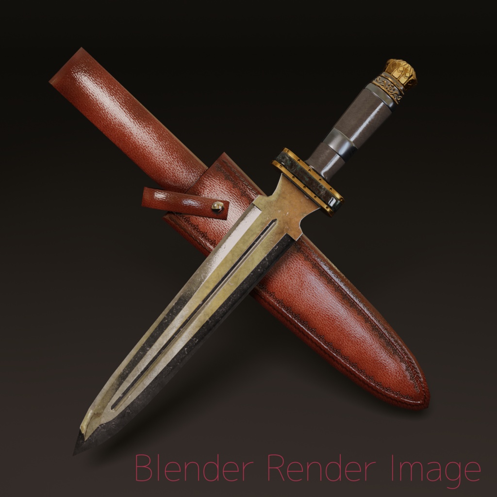 【3Dモデル】Dagger Knife