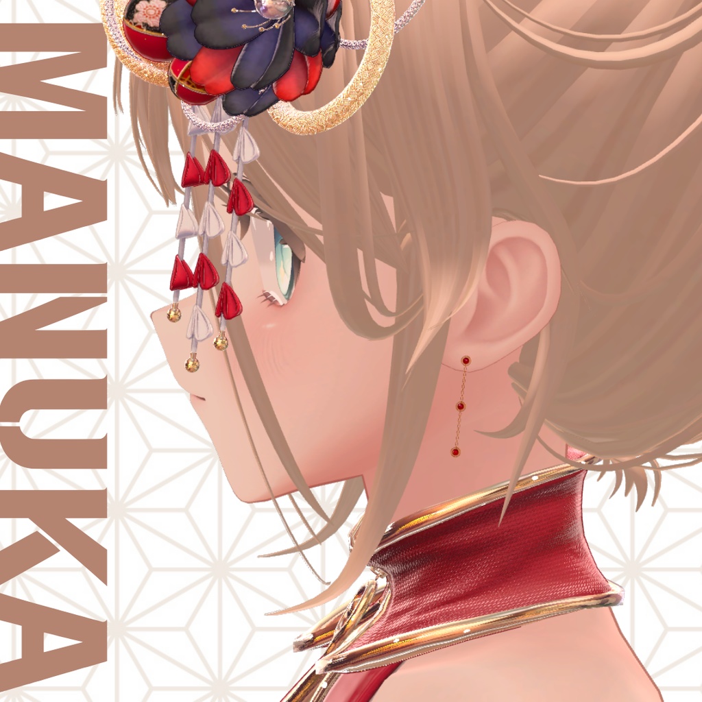 【MA対応】plum earrings