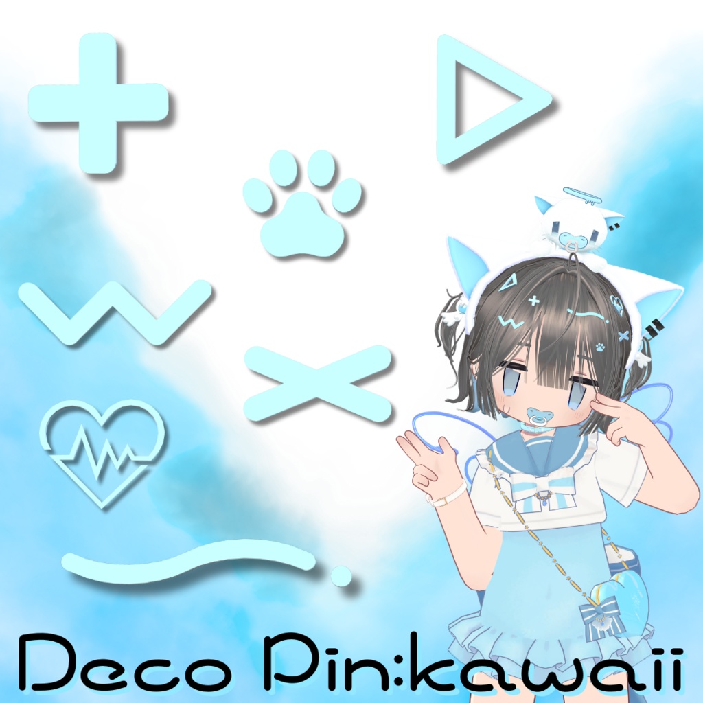 Deco Pin:kawaii(ヘアピン)