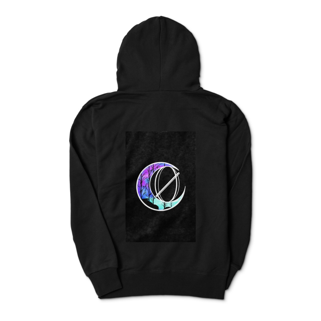 No¯t デザインパーカー 黒・白