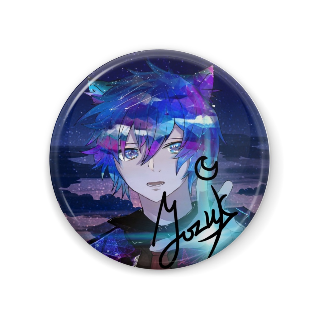 サイン入りキャラ缶バッチ