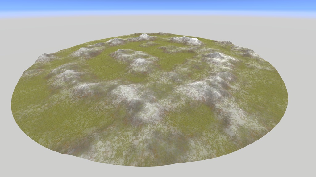 大規模ワールド用地形モデル&FBX地形用シェーダー