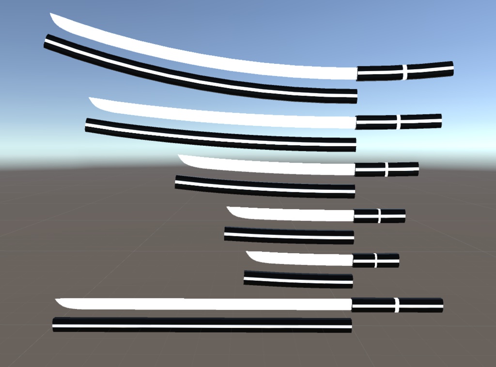unity/VRC向けモデル「試製光刃」