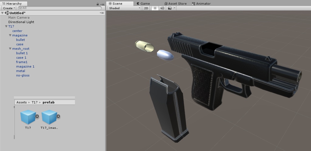 VRC向け拳銃モデル「T-17」