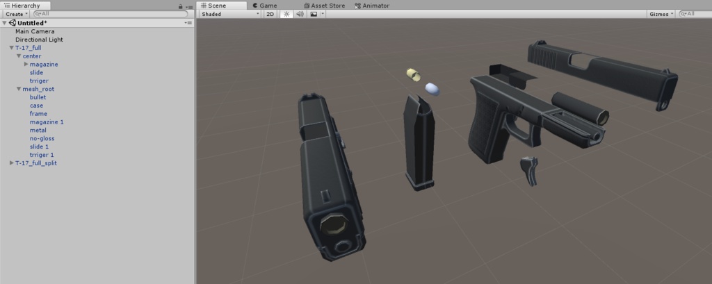 VRC向け拳銃モデル「T-17」