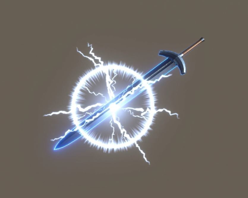 unity2019パーティクル「Elemental Sword(Fire&Thunder)」