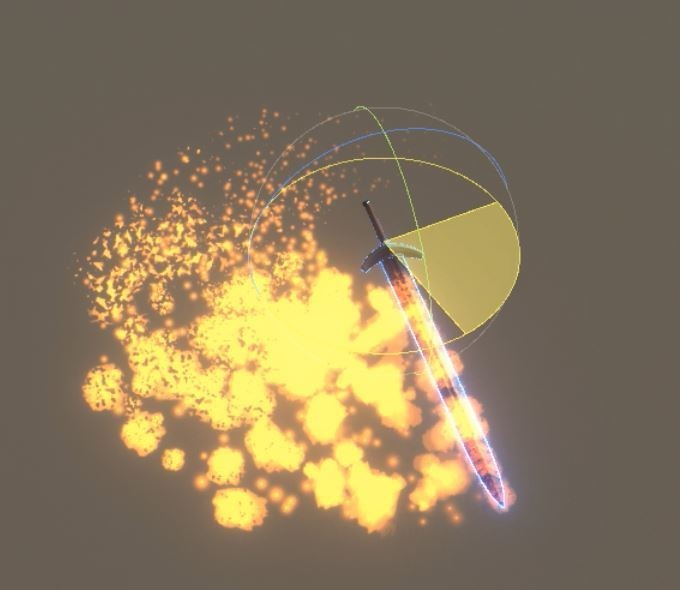 unity2019パーティクル「Elemental Sword(Fire&Thunder)」