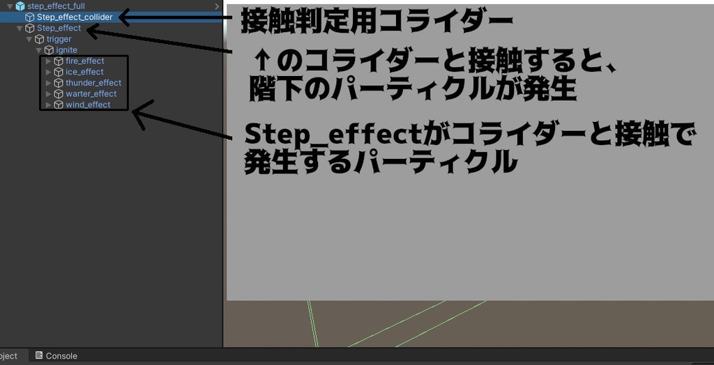 Unity2019パーティクル「MQOf_StepEffect_particle」