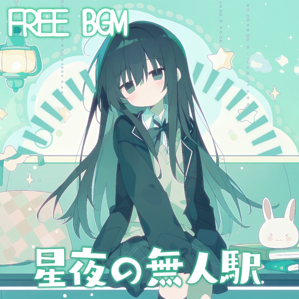 【フリーBGM】星夜の無人駅【動画編集/配信用/VRchatワールド】