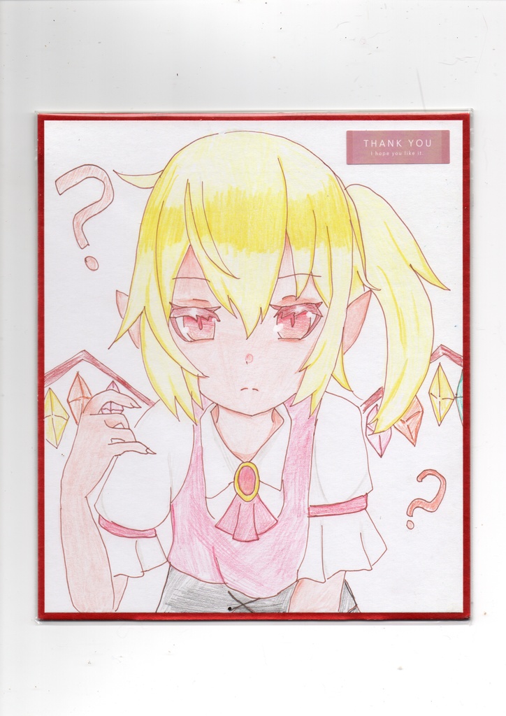 フランドールスカーレット　色紙　東方project