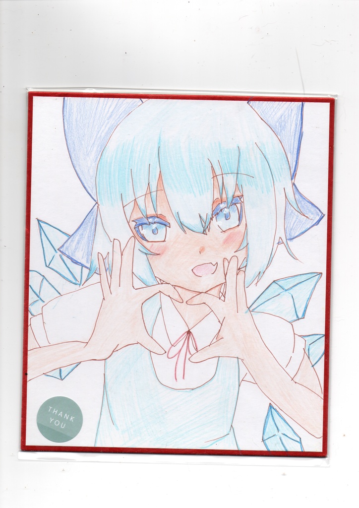 チルノ　オリジナル色紙　東方project